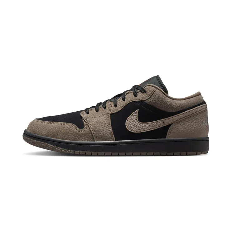 Jordan 1 Low SE “Black / Light Wild Mango / Olive Grey” (IB7109-005)