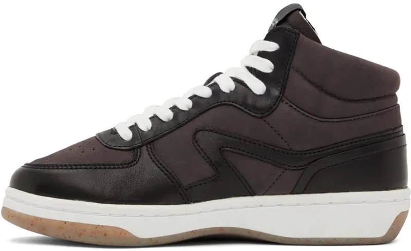 rag & bone White Retro Court Mid Sneakers (WFF22FF012AN12)