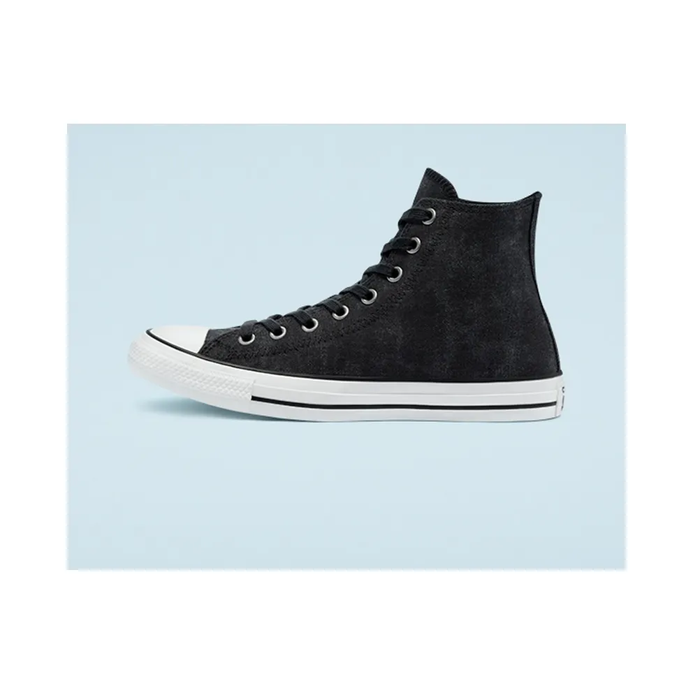 Converse Washed Canvas Chuck Taylor All Star High Top Black/black/egret (171062C)