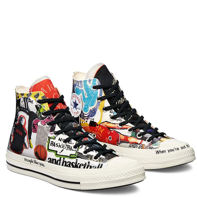 Converse Beat The World Chuck 70 High Top Egret/multi/Black (170680C)