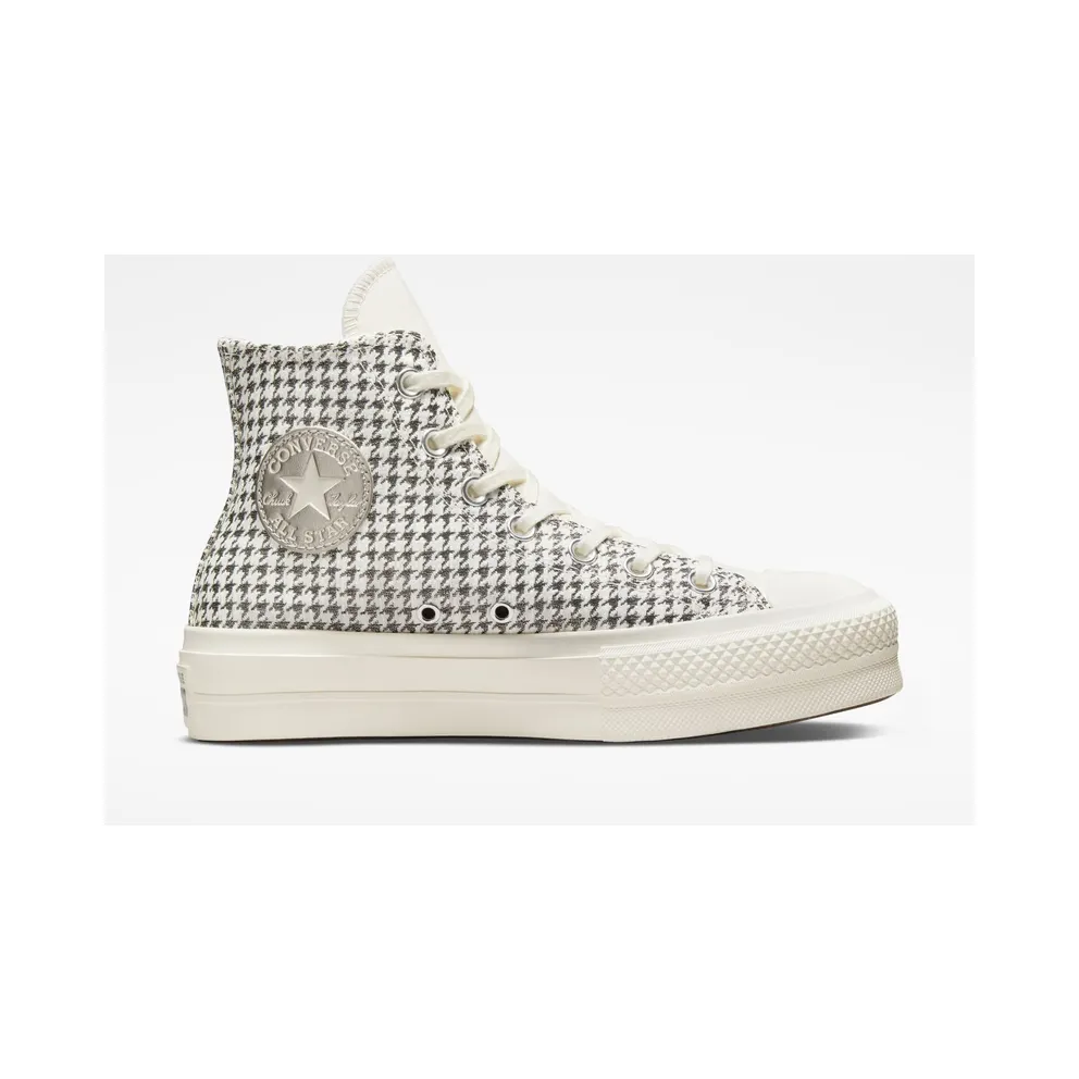 Converse Chuck Taylor All Star Lift Platform Houndstooth Shine Egret/Pure Silver/Egret (A04276C)