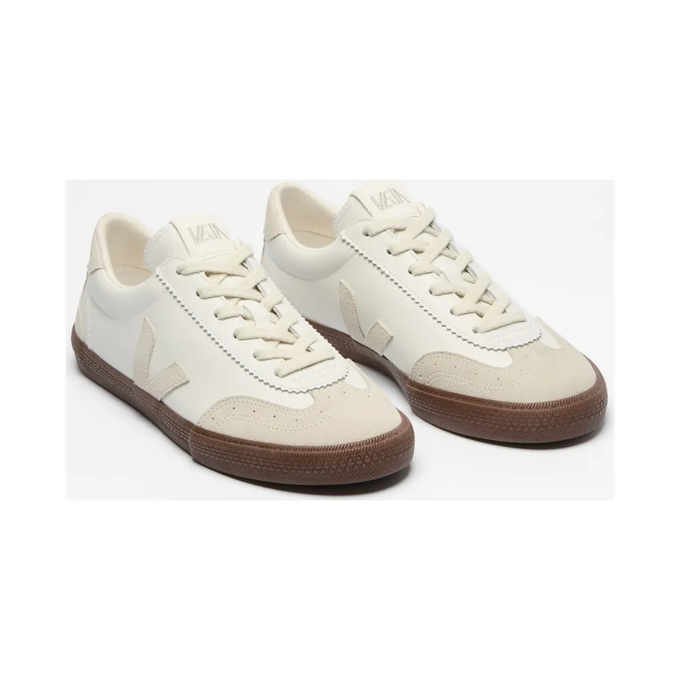 Veja Volley Leather White Natural Bark