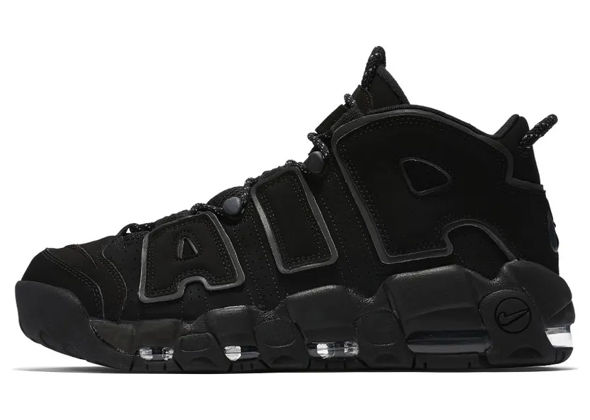 Nike Air More Uptempo Triple Black Reflective (414962-004)