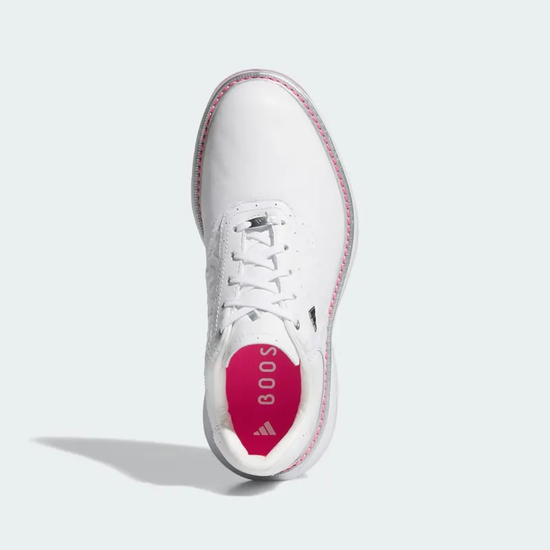 Adidas MC70 SPIKELESS Golf Shoes Cloud White / Silver Metallic / Lucid Pink (HP7085)