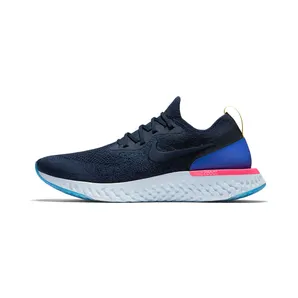 Nike Epic React Flyknit “College Navy / Racer Blue / Pink Blast” (AQ0067-400)