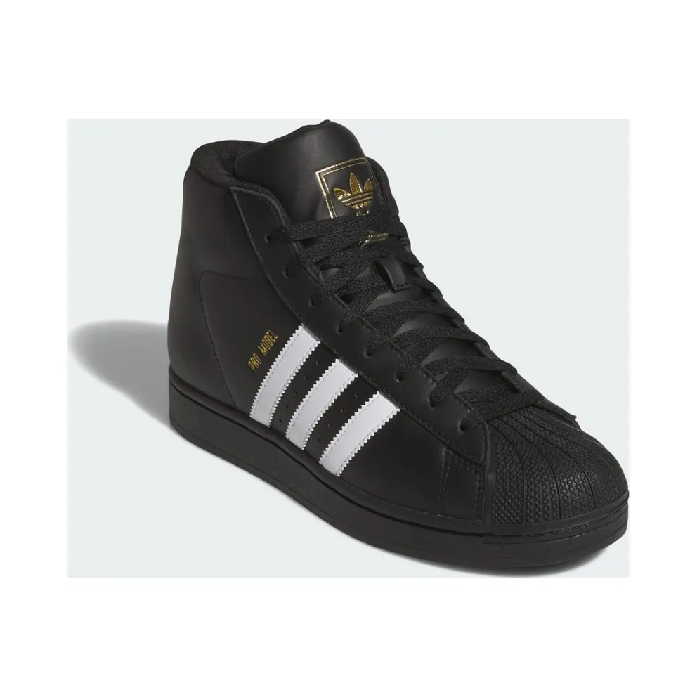 adidas Pro Model Core Black White Stripes Gold Metallic (HQ2516)