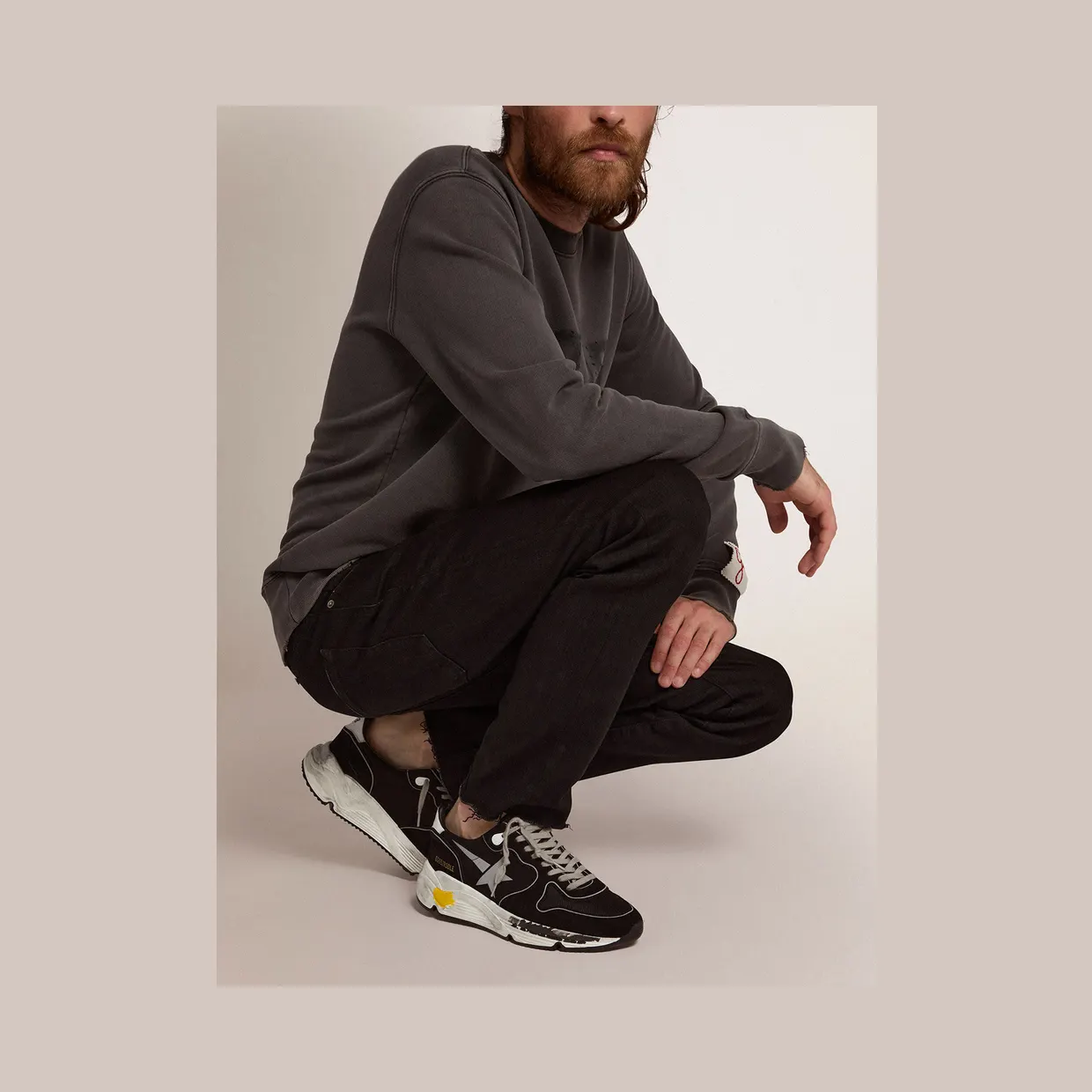 Golden Goose Black Running Sole Low-Top Sneakers (GMF00126.F000326.90178) (3)