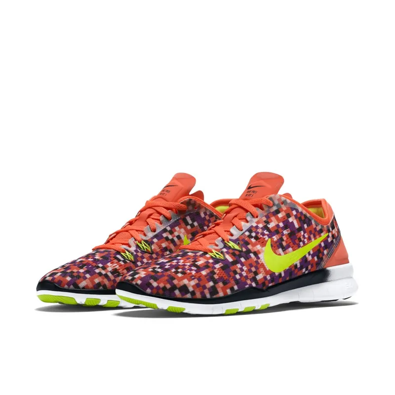 Nike Free 5.0 TR Fit Print Hyper Orange (W) (704695-802)