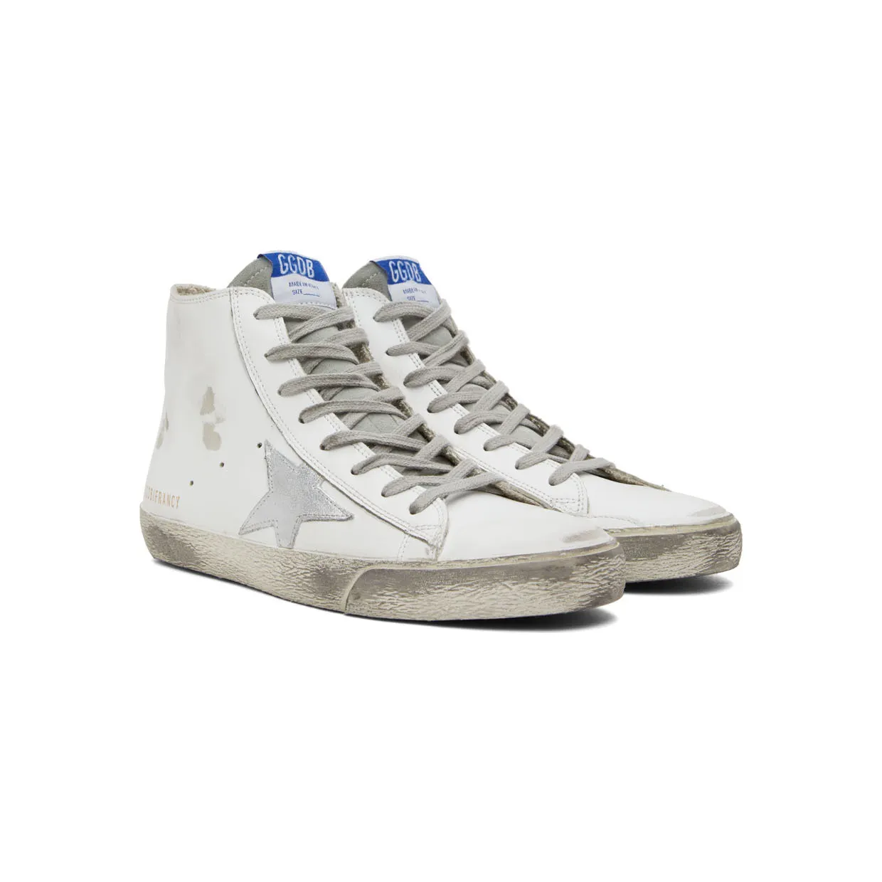Golden Goose White Francy Classic High-Top Sneakers (GMF00113.F000319.10274) (4)