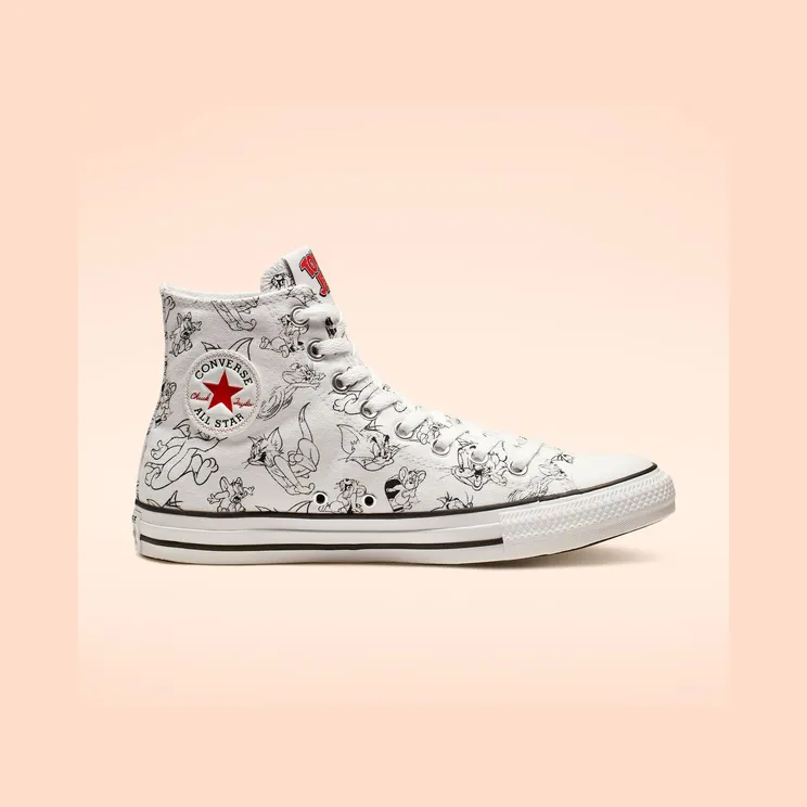 Converse Chuck Taylor All Star Hi Tom and Jerry White (165736C)