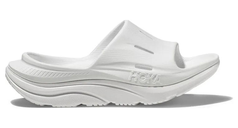 Hoka One Ora Recovery Slide 3 White (1135061-WWH)
