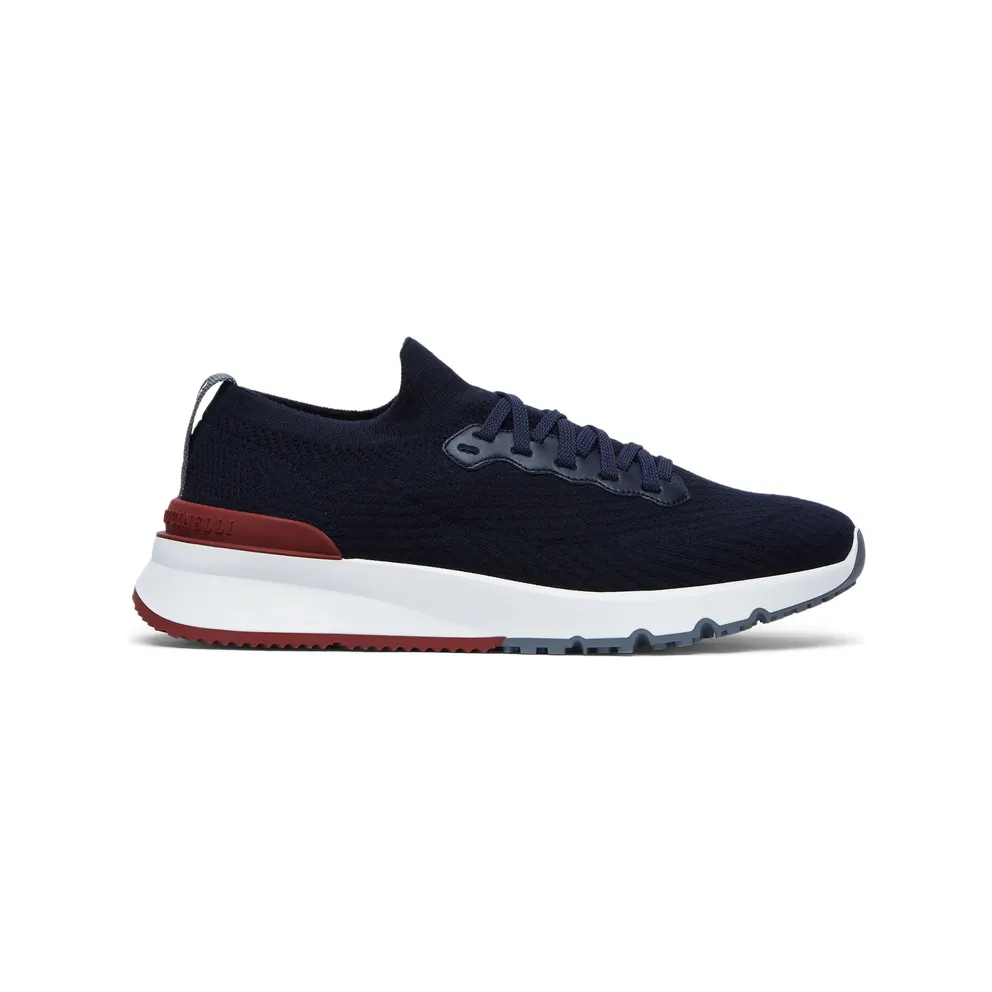 Brunello Cucinelli Lace-up Knitted “Blue” (MZUPMBO252 CP307)