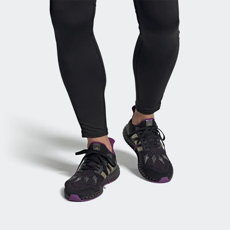 Adidas Ultra 4D Core Black / Gold Metallic / Tribe Purple (HQ0949)