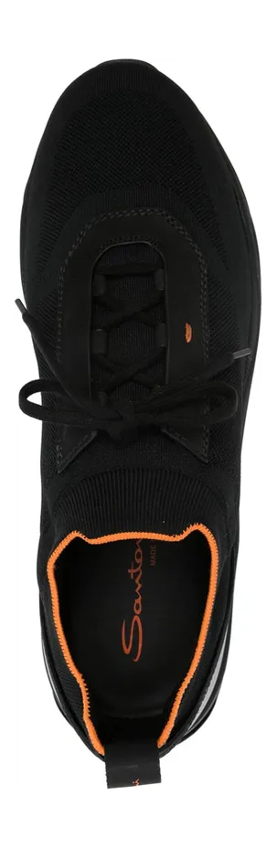 Santoni Stretch Knit “Black” (MBIO21601NERN HODN01) (4)