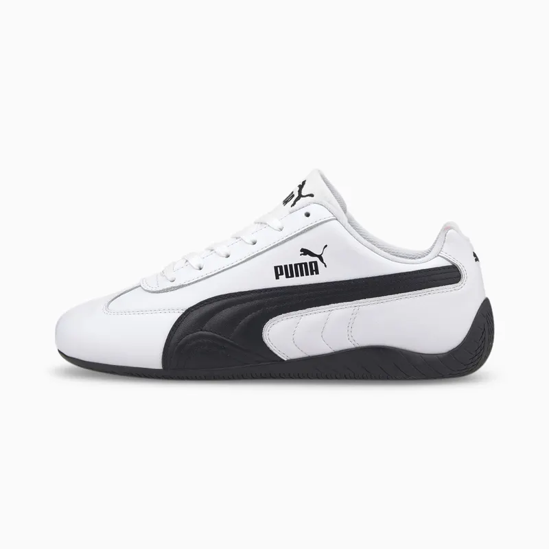 Puma Speedcat Shield Lth Driving Shoes White/Black (387054-01)