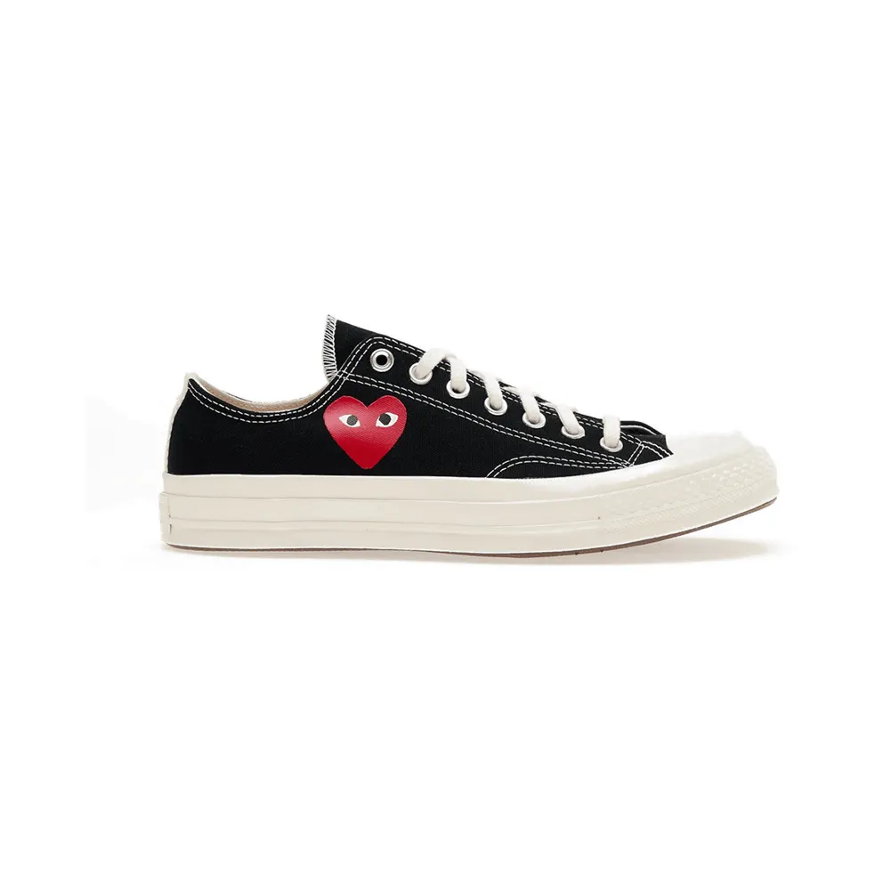 Converse PLAY Comme des Garçons Single Heart Chuck 70 Black/Egret/Red (A08804C)