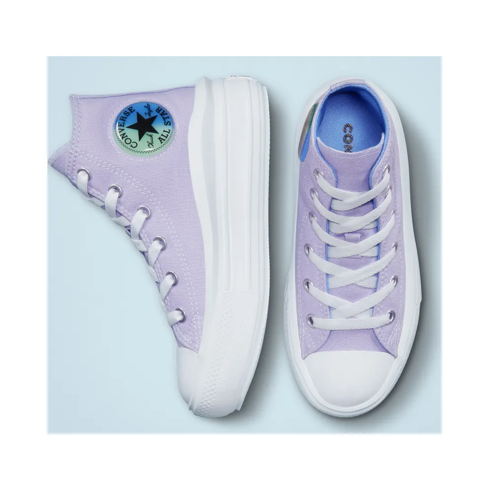 Converse Chuck Taylor All Star Move Platform Gel Patch Moonstone Violet/royal Pulse