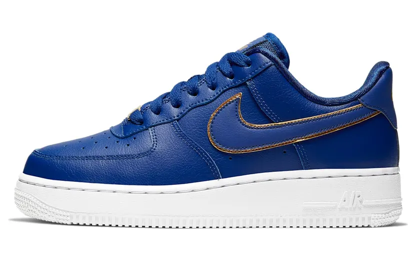 Nike Air Force 1 Low Blue Gold Swoosh (AO2132-401)