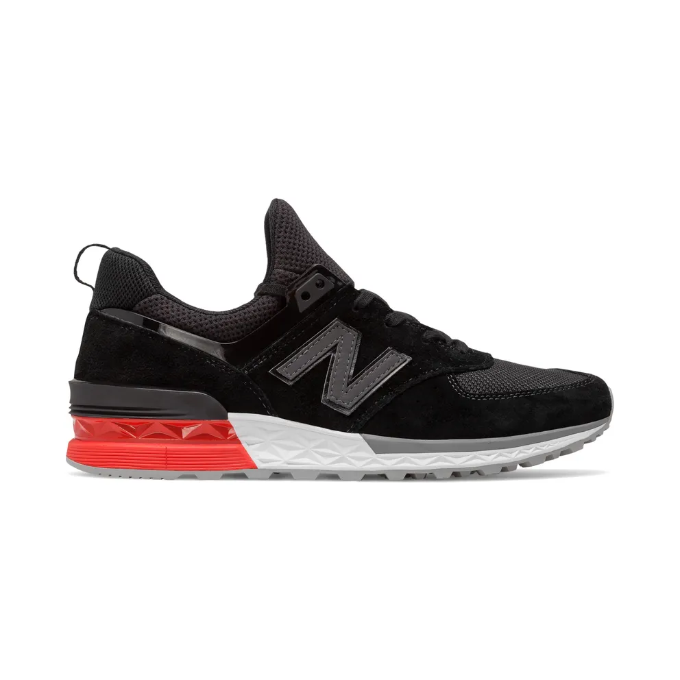 New Balance 574 Sport Black Red (MS574AB)