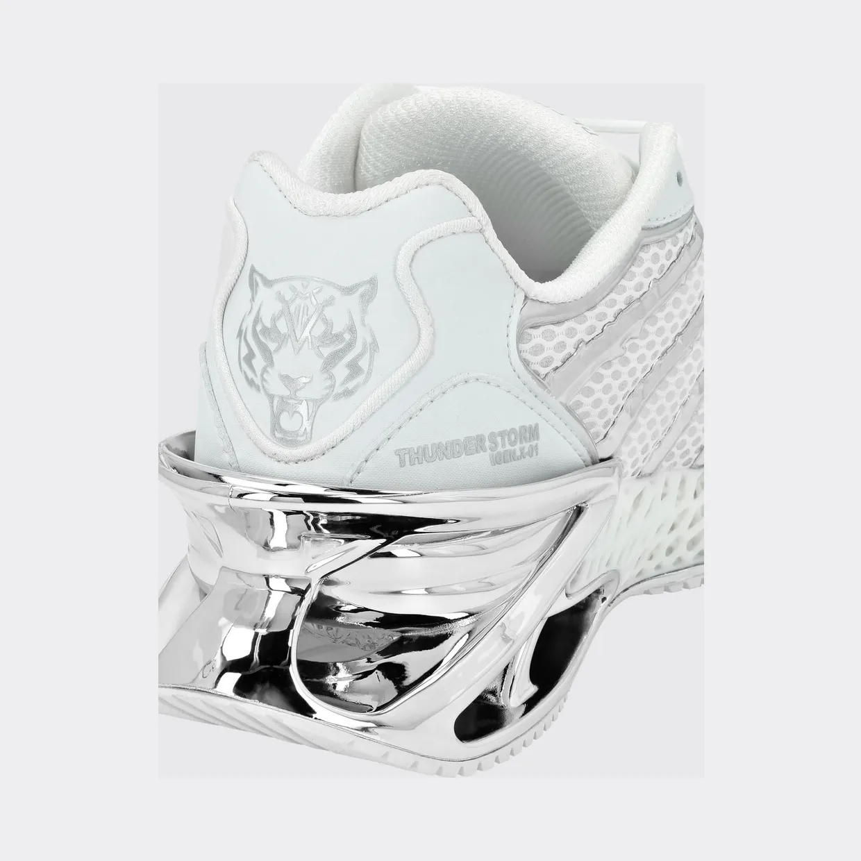 Plein Sport Bicolor Thunderstorm GenX Sneakers in Mesh with a Chunky Sole White (FABSUSC0337PTE003N01) (3)