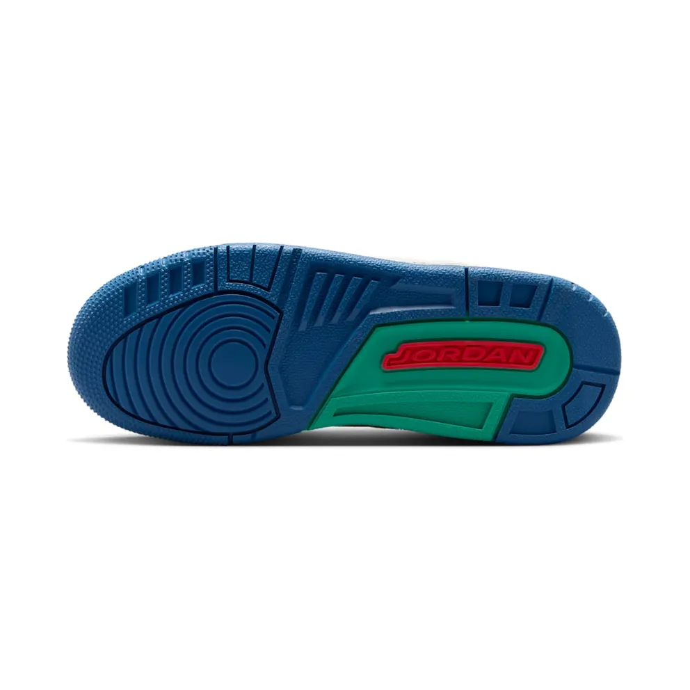 Air Jordan 3 – Play Your Way – “Chalk / True Blue / Kinetic Green / Track Red” (IO2076-100)