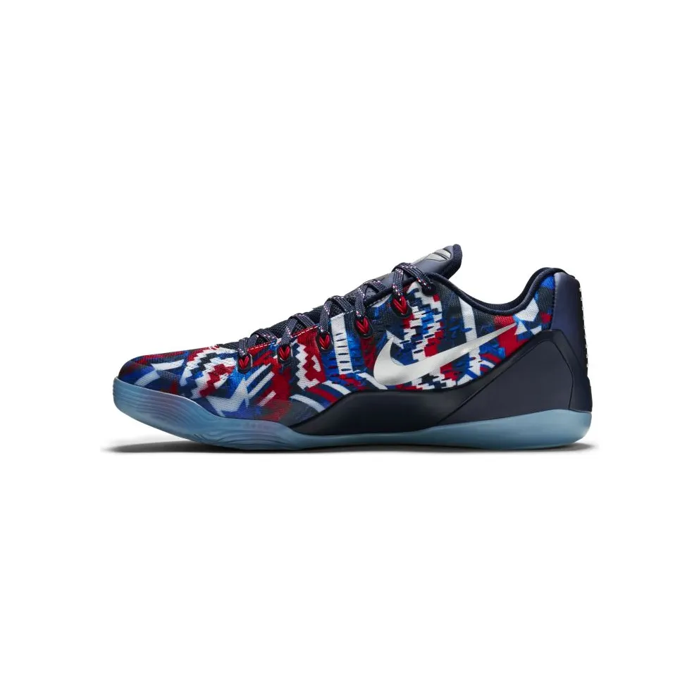 Nike Kobe 9 EM Low Indpendence Day White/Metallic Silver-Hyper Cobalt (646701-104)