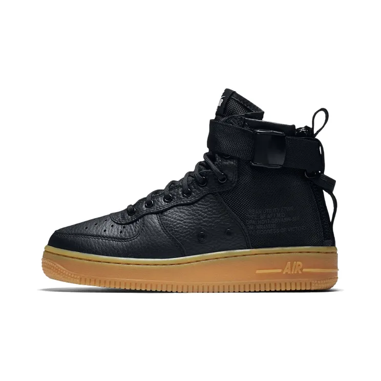 Nike SF Air Force 1 Mid Black Gum (GS)