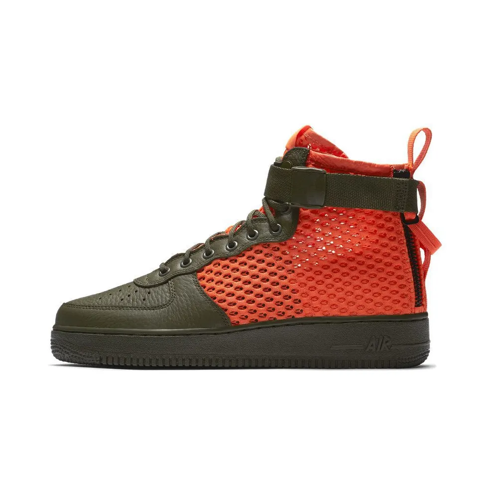 Nike SF Air Force 1 Mid Cargo Khaki Total Crimson Cargo Khaki/Total Crimson-Cargo Khaki (AA7345-300)