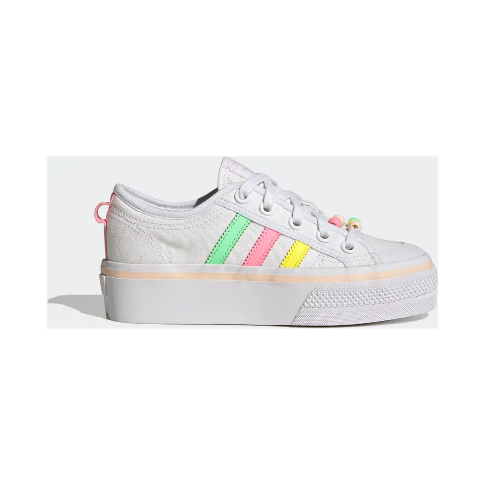 adidas Nizza Platform Schuh Cloud White / Beam Yellow / Beam Pink (GY9102)