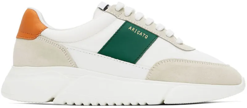 Axel Arigato SSENSE Exclusive White & Green Genesis Vintage (27566)