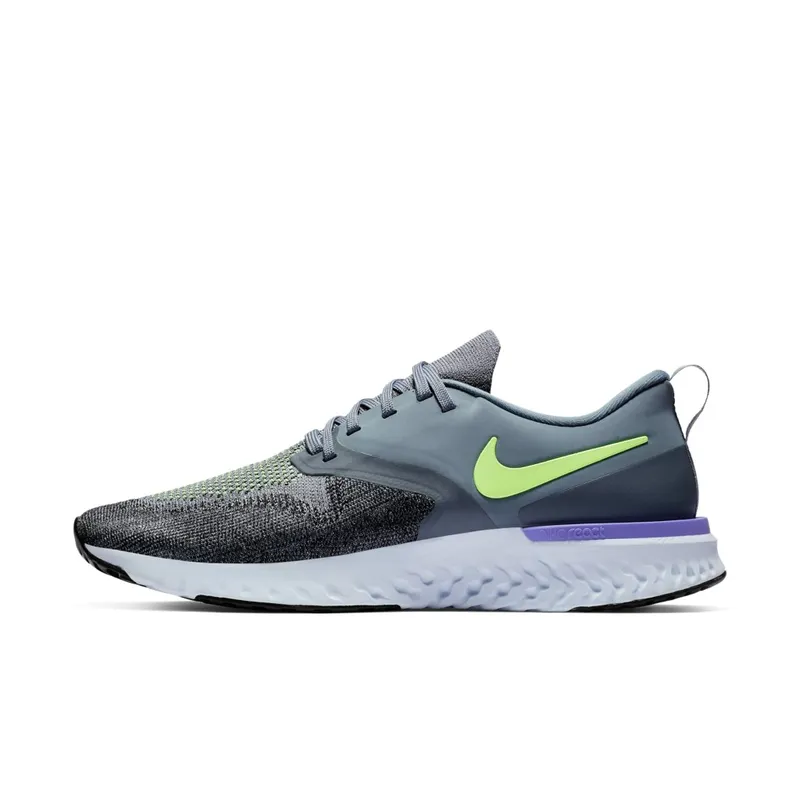Nike Odyssey React 2 Flyknit Hydrogen Blue Lime Blast Hydrogen Blue/Sapphire-Black-Half Blue-Lime Blast-Leche Blue (AH1015-401)
