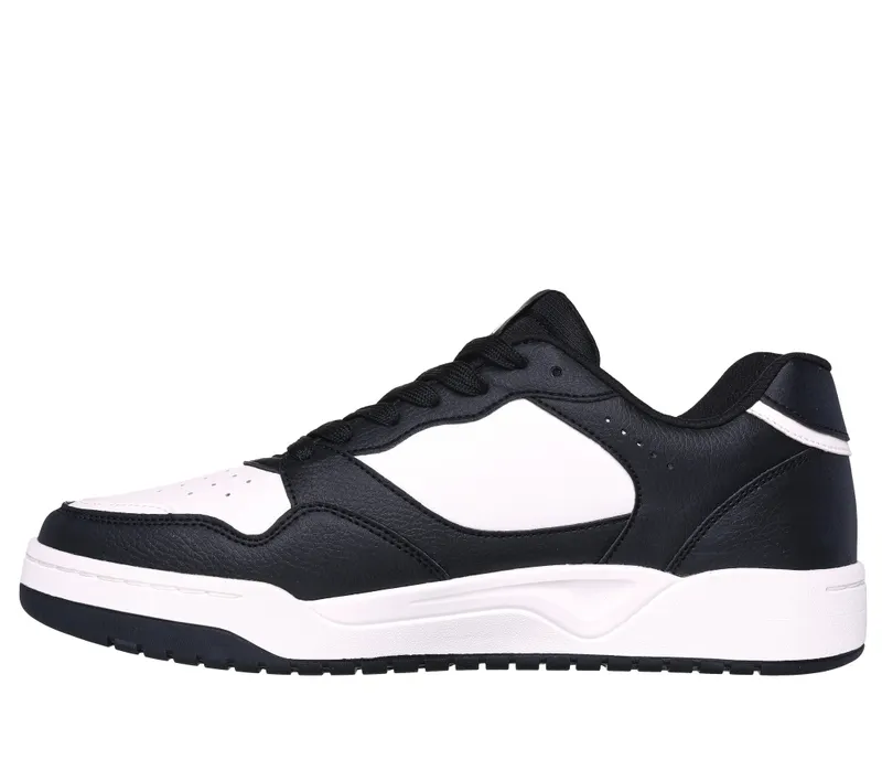 Skechers Koopa – Volley Low Varsity – Black / White – “Black” (183240 BKW)