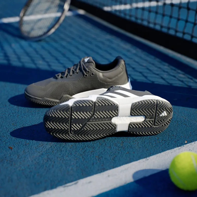 Adidas Solematch Control 2 Tennis Shoes Core Black / Cloud White / Silver Metallic (IF9112)