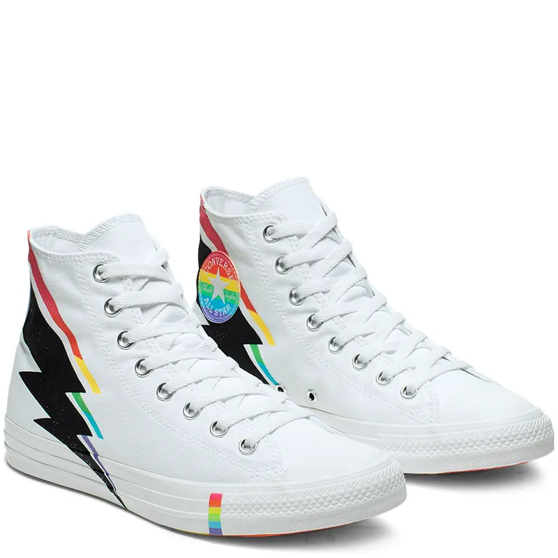 Converse Chuck Taylor All-Star Hi Pride White (2019) White/Black-Multi (165715C)