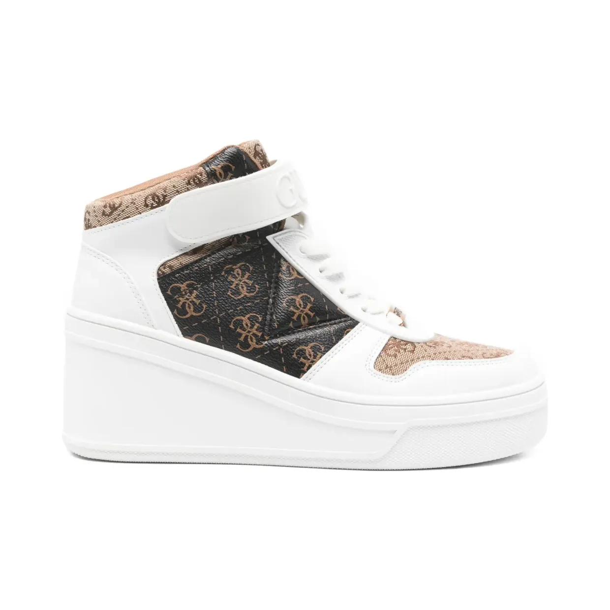 Guess Usa Rubeka 4G met plateauzool “White” (FLFRUKFAL12BEIBR)