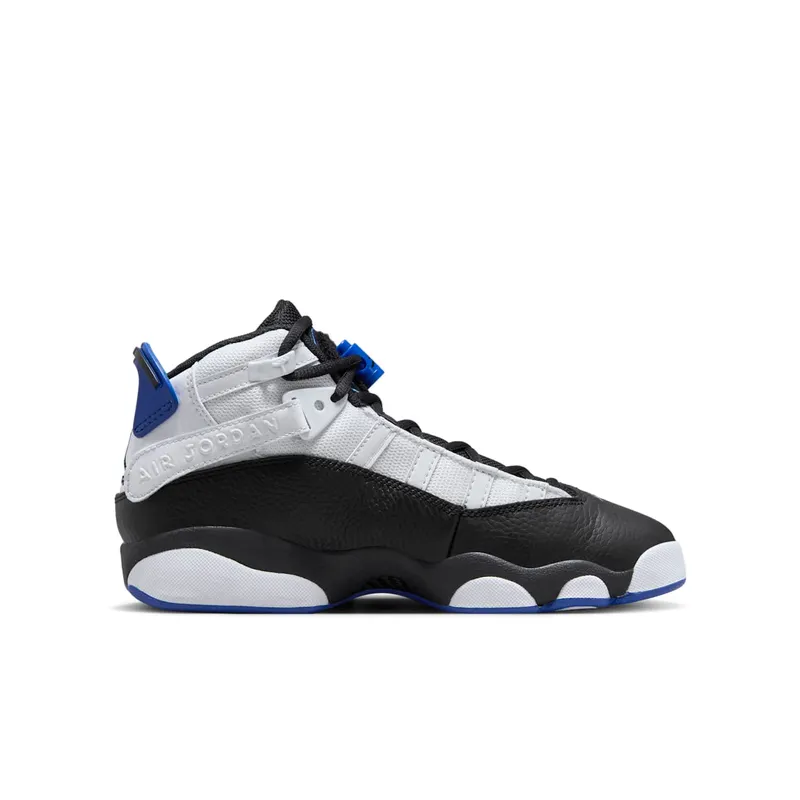 AIR Jordan 6 RINGS GAME ROYAL GS “White/Game Royal/Black” (323419-142)