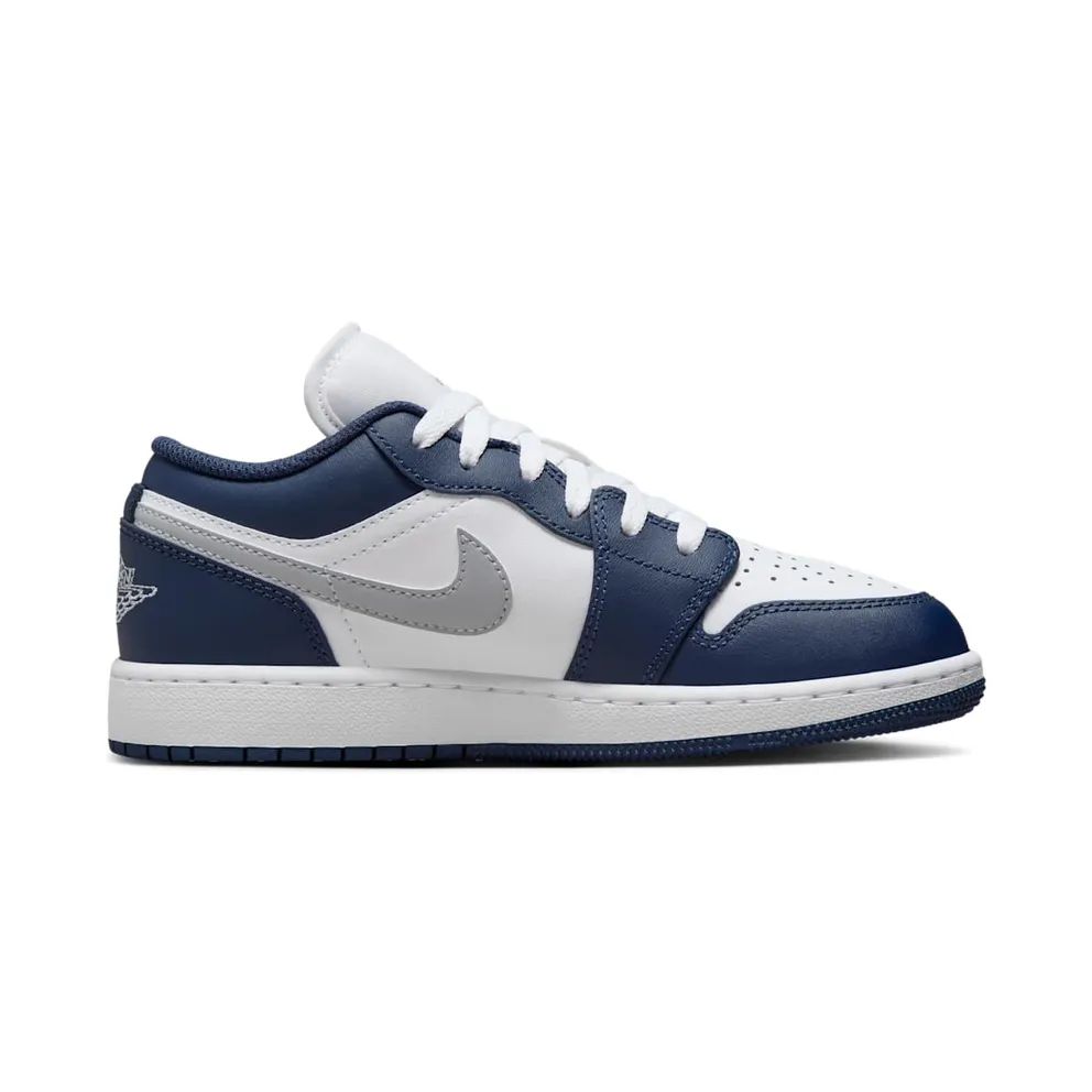 Jordan 1 Low Midnight Navy Wolf Grey (553560-141)