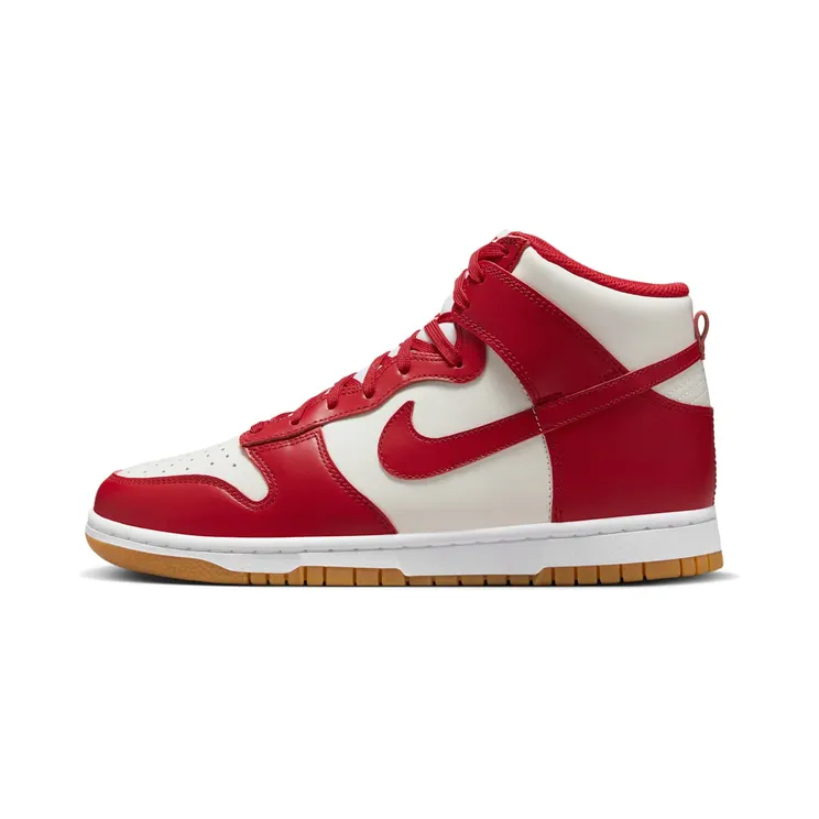 Nike Dunk High “Sail / Gum Light Brown / White / Gym Red” (DD1869-114)