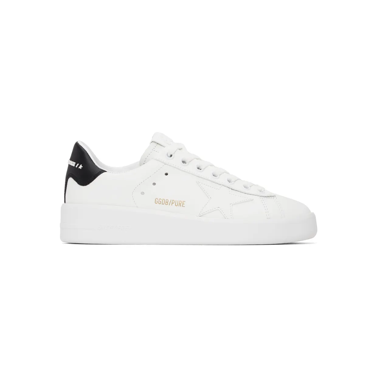 Golden Goose White Purestar Leather Sneakers (GWF00197.F000537.10283)