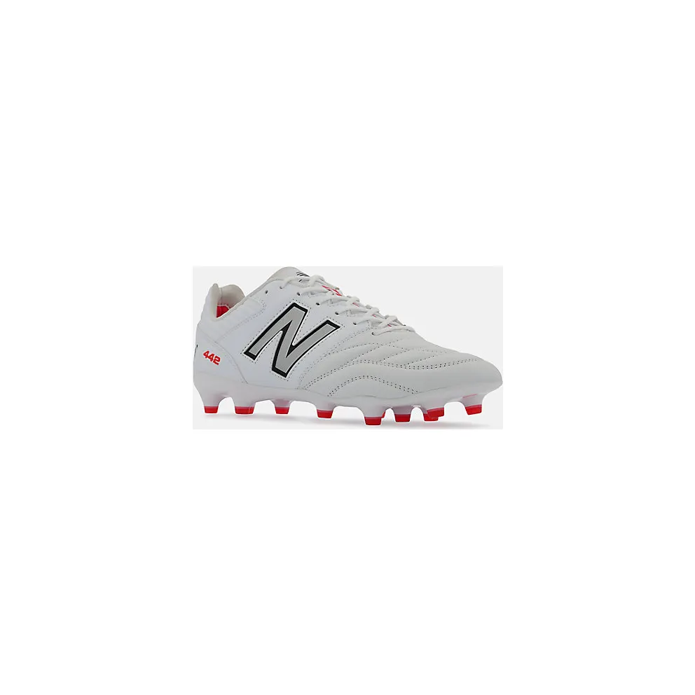 New Balance 442 Pro FG v2 White Red Black (MS41FMWT)