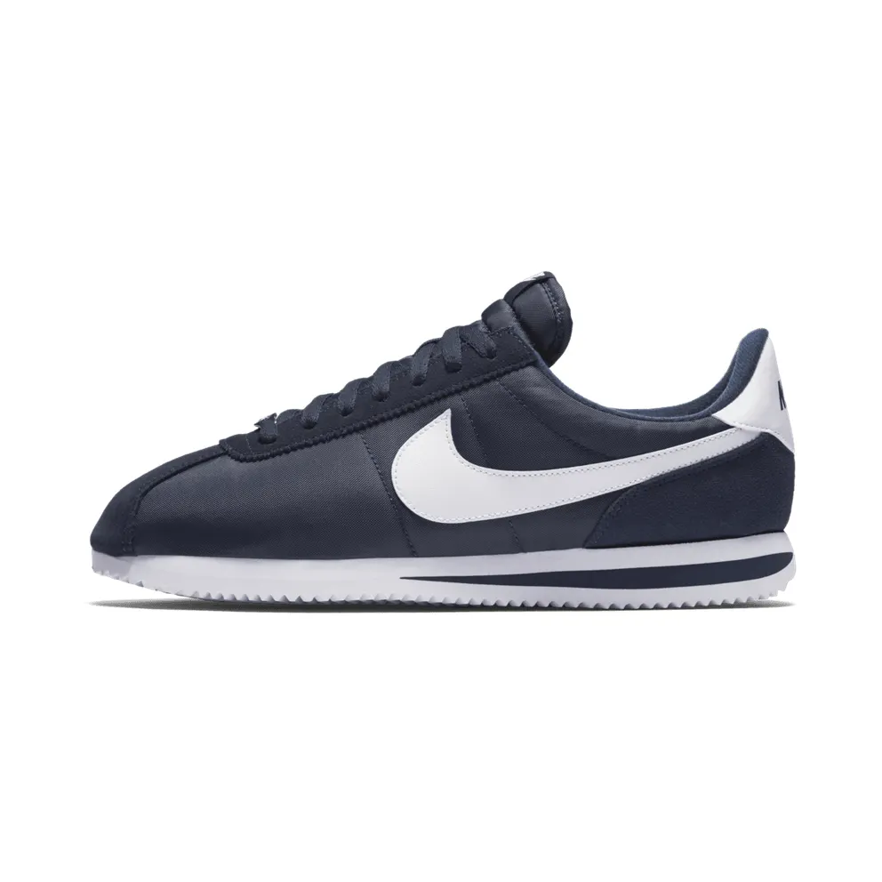 Nike Cortez Basic Nylon Obsidian White-Metallic Silver Obsidian/White-Metallic Silver (819720-411)