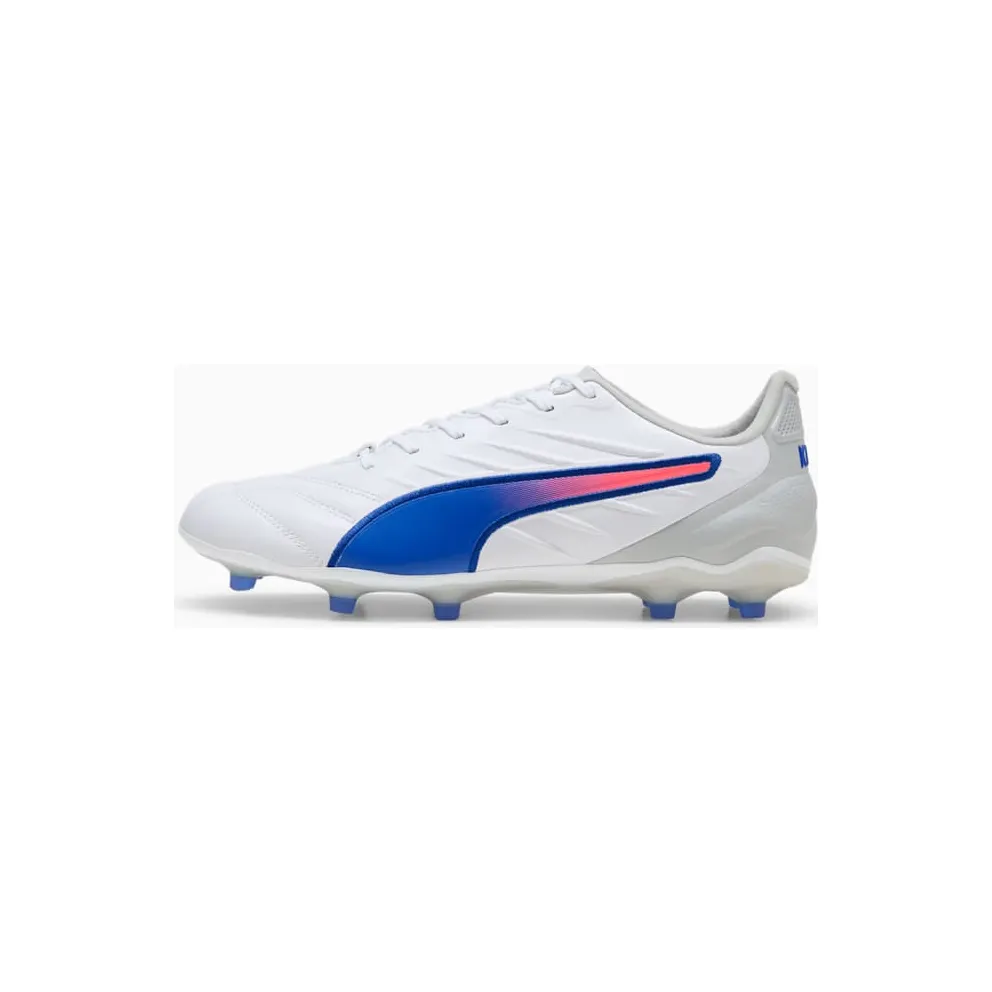 Puma King Pro FG/AG White Bluemazing Flat Light Grey Sunset Glow (107862-02)