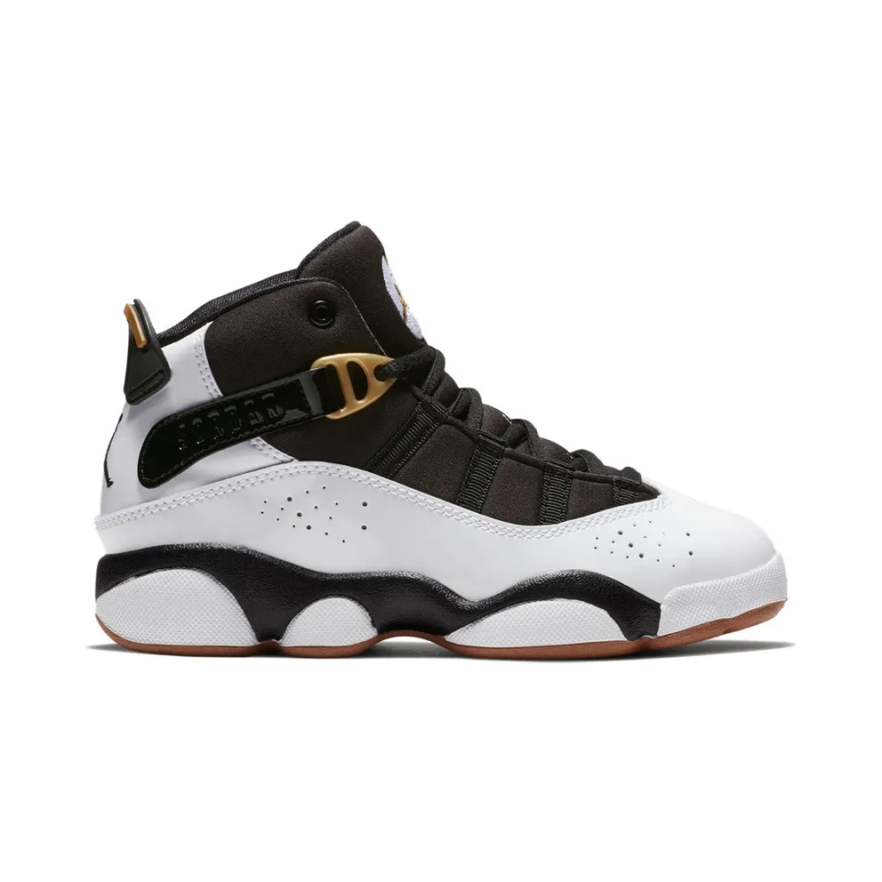 Jordan 6 Rings White Black Metallic Gold (PS)