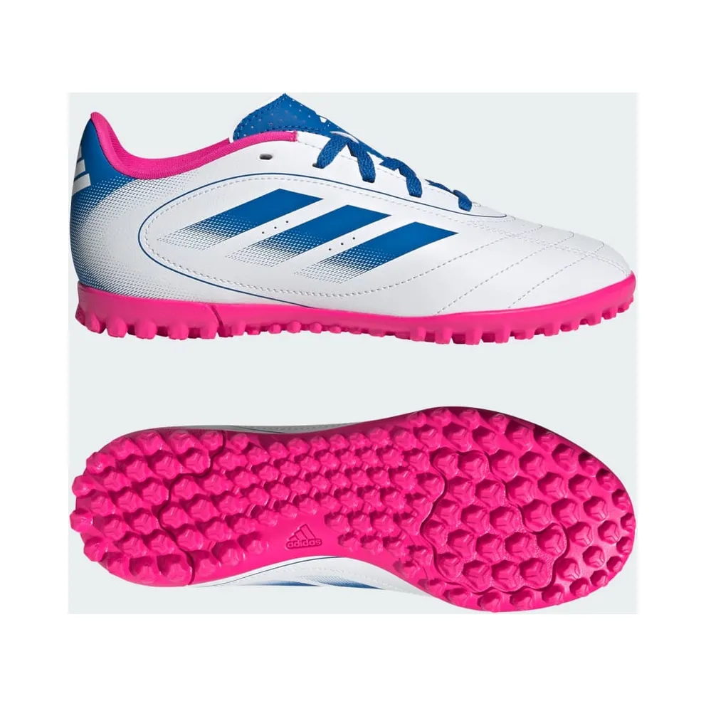 Adidas Goletto IX Turf Cleats GS “Cloud White / Bright Royal / Team Shock Pink 2” (JP5618)