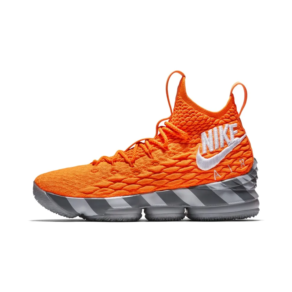 Nike LeBron 15 Orange Box (House of Hoops Special Box and Accessories) Total Orange/White-Mine Grey (AR5125-800)