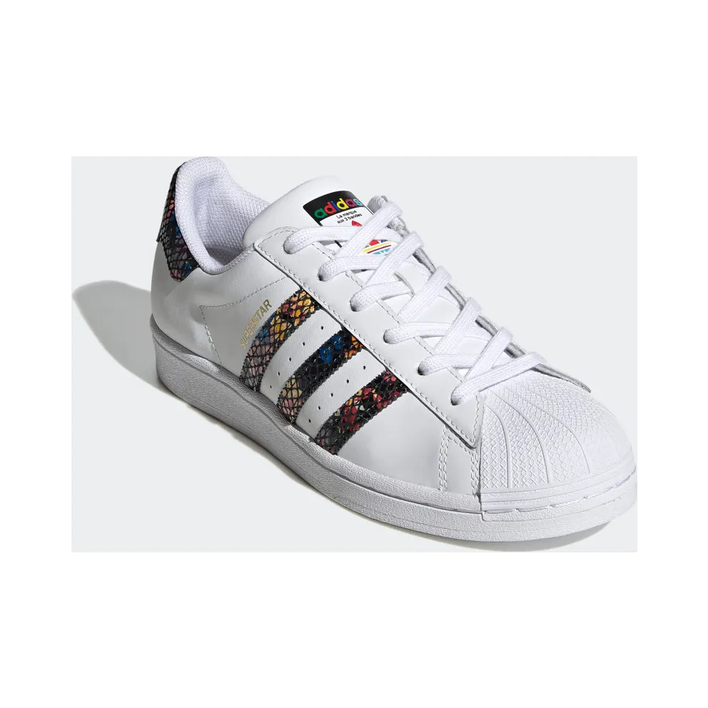 Adidas Superstar ‘Floral Twist Stripes’ Cloud White/Core Black/Red (FW3692)