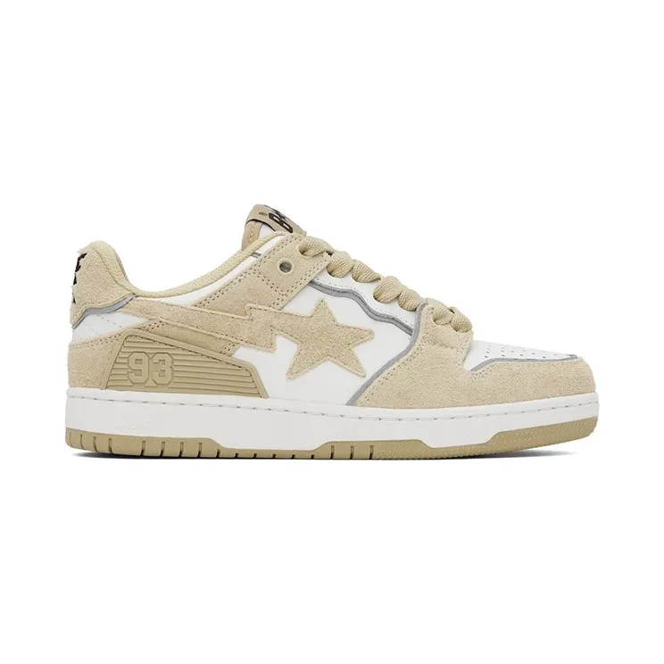 A Bathing Ape Bape SK8 Sta Beige Suede (1J80-191-057-BEI)