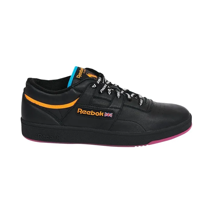 Reebok Club Workout Black Black/Neon Orange-Neon Blue-Neon Pink (Other Brands Reebok)