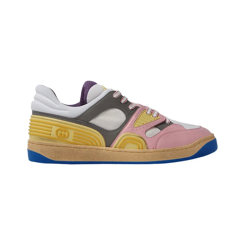 Gucci Basket Low-Top Sneaker Yellow Pink Blue (700291 2SH90 5870)