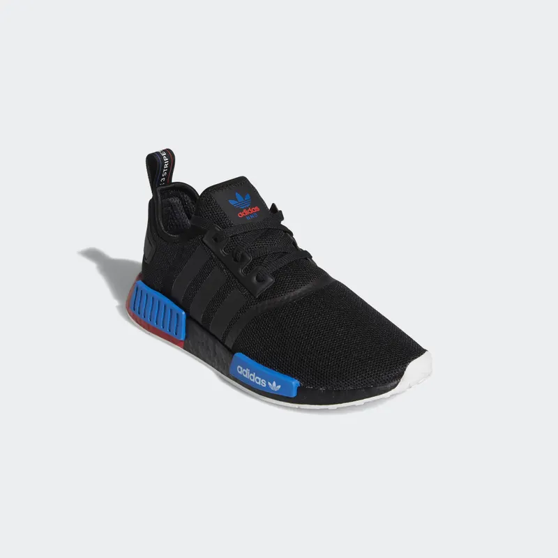 adidas NMD R1 Black Red Blue Core Black/Core Black/Lush Red (FX4355)